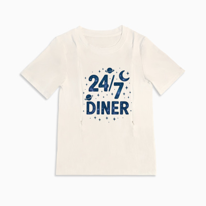 Discreet Zipper Nursing Top | 24/7 Diner | Comfortable & Stylish