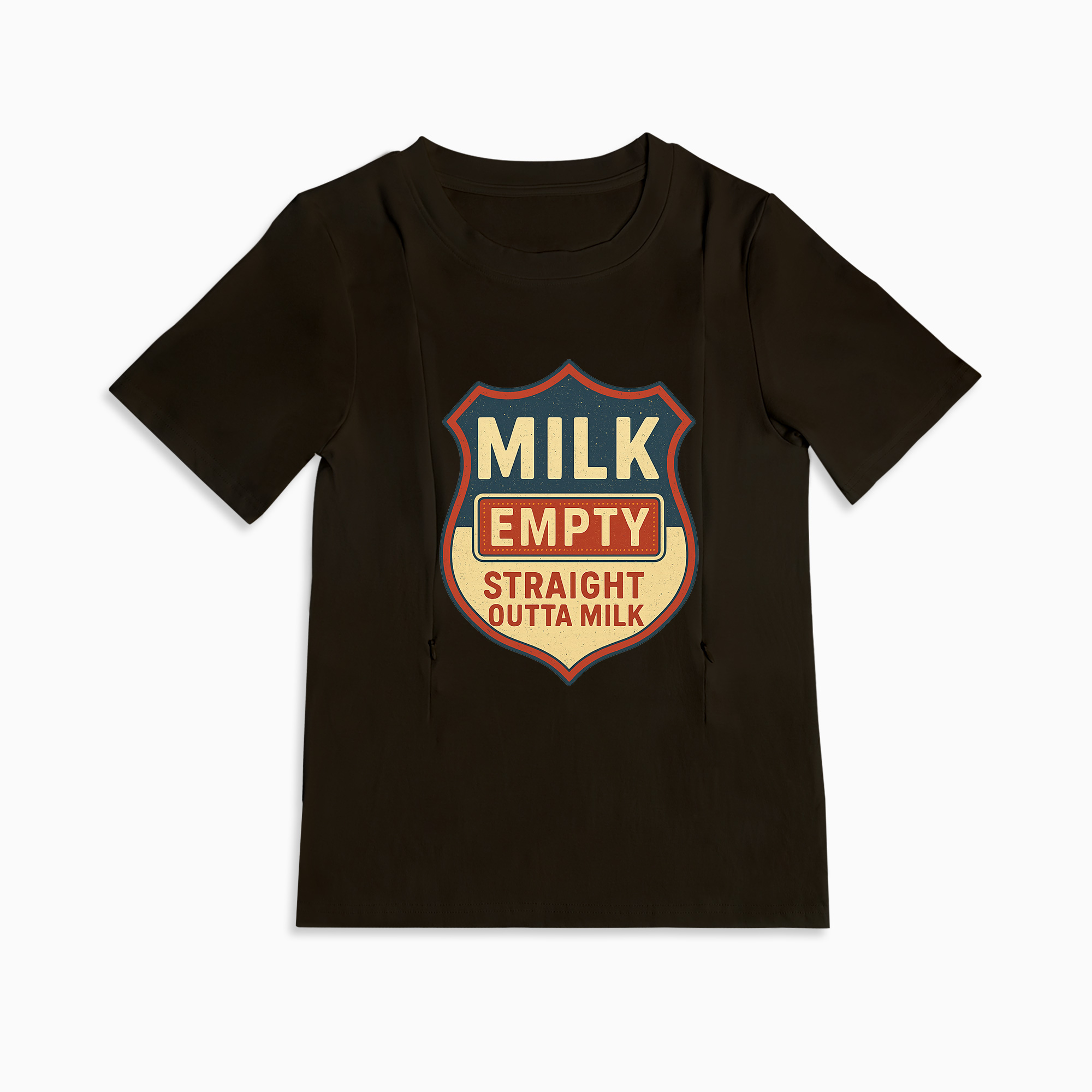 Comfy Cotton Nursing Shirt | "Straight Outta Milk" | For New Mothers