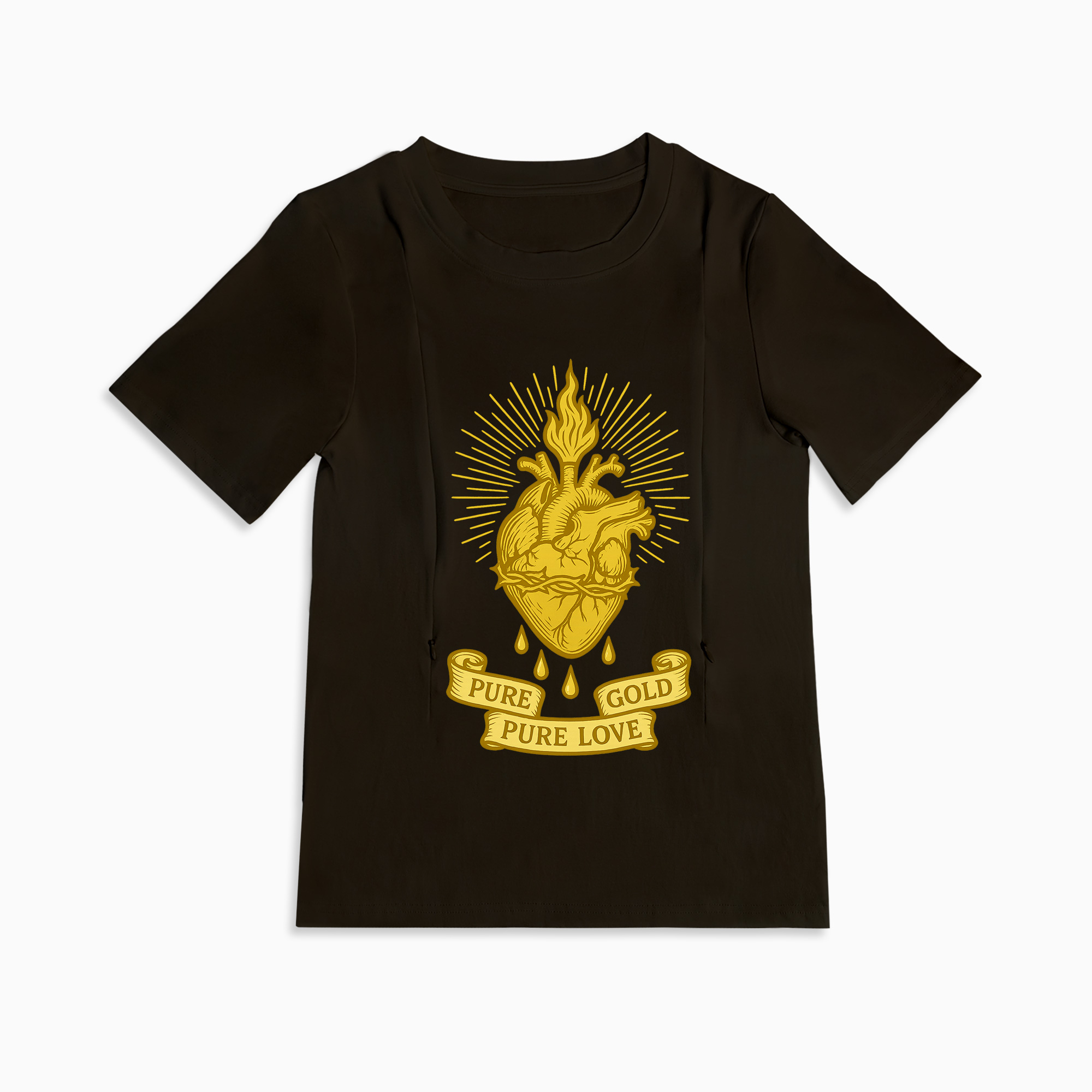 Breastfeeding with a Smile | Liquid Gold Inside Funny Zipper Tee