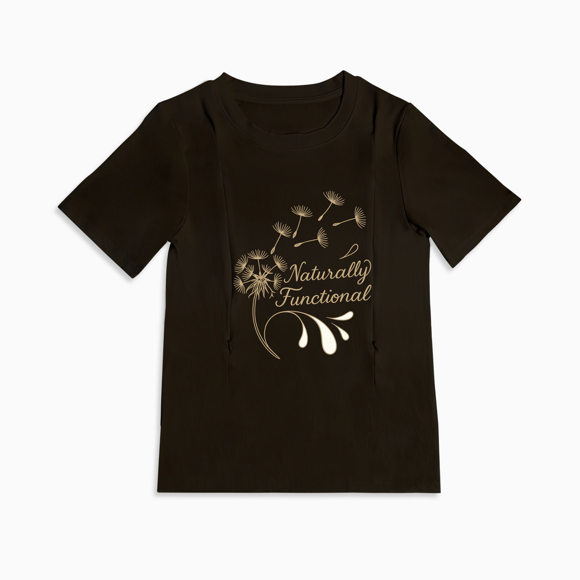 Totkeeps "Yes They're Real" Tee | Functional Zipper Nur | brand