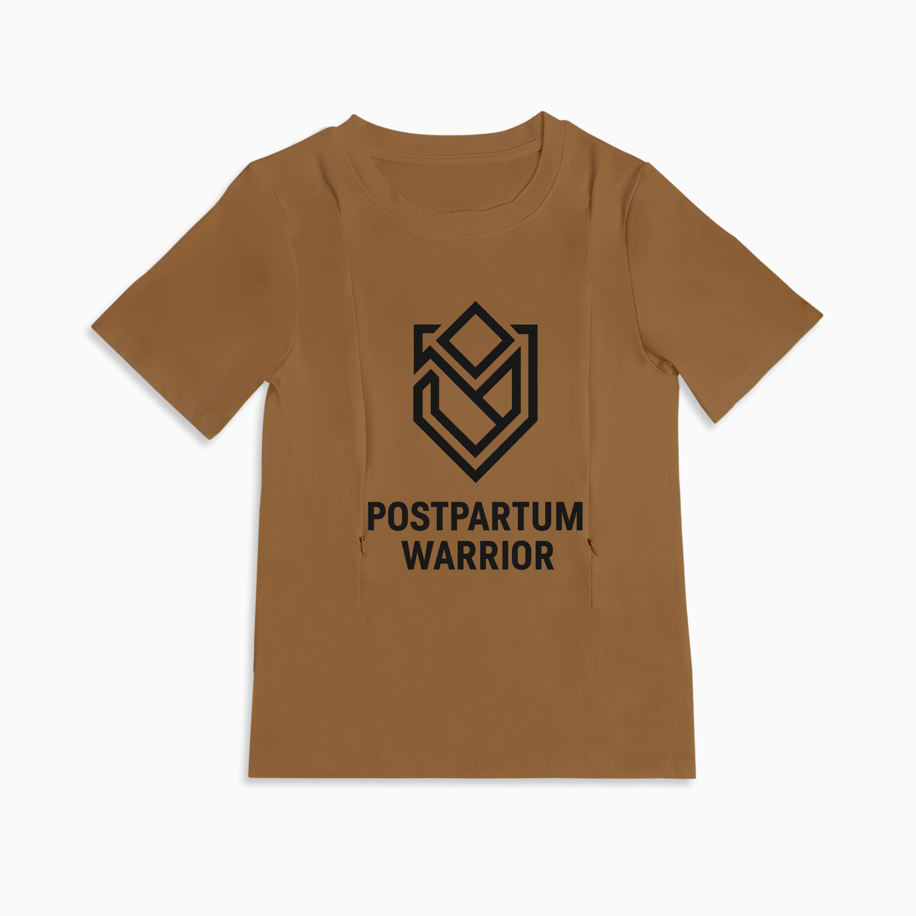Baby Shower Gift for Mom | Postpartum Warrior Zipper Nursing Tee