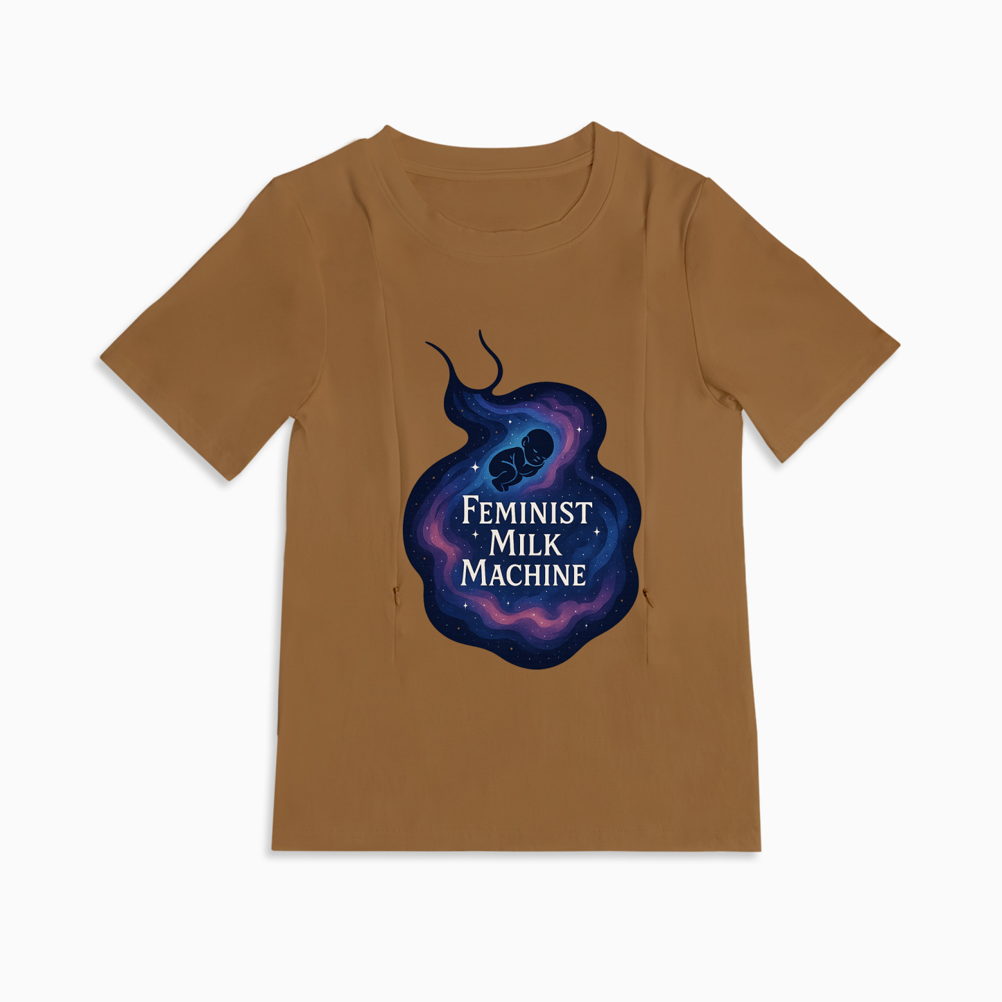 Breastfeeding Made Easy & Empowering | Feminist Milk Machine Zipper Tee