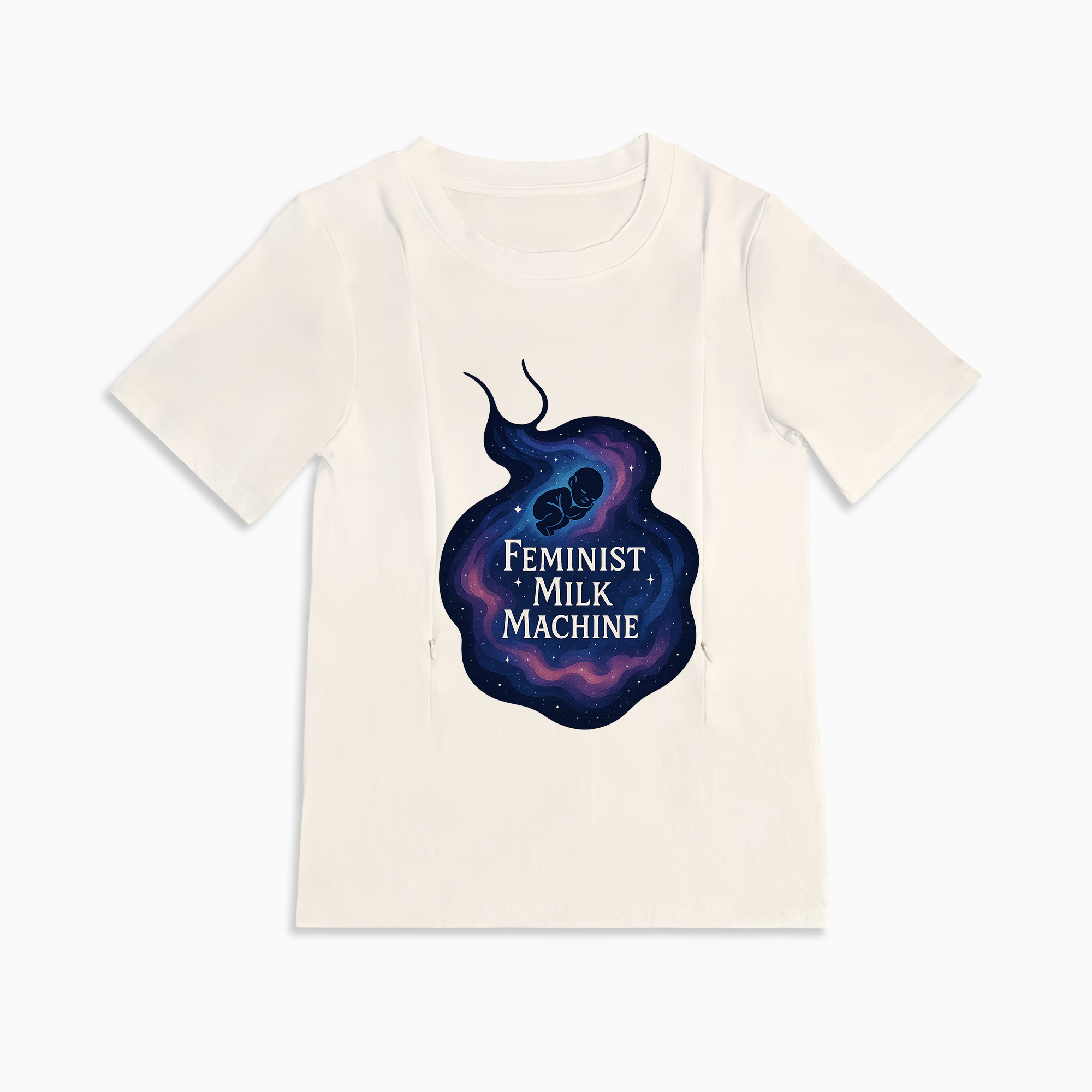 Breastfeeding Made Easy & Empowering | Feminist Milk Machine Zipper Tee