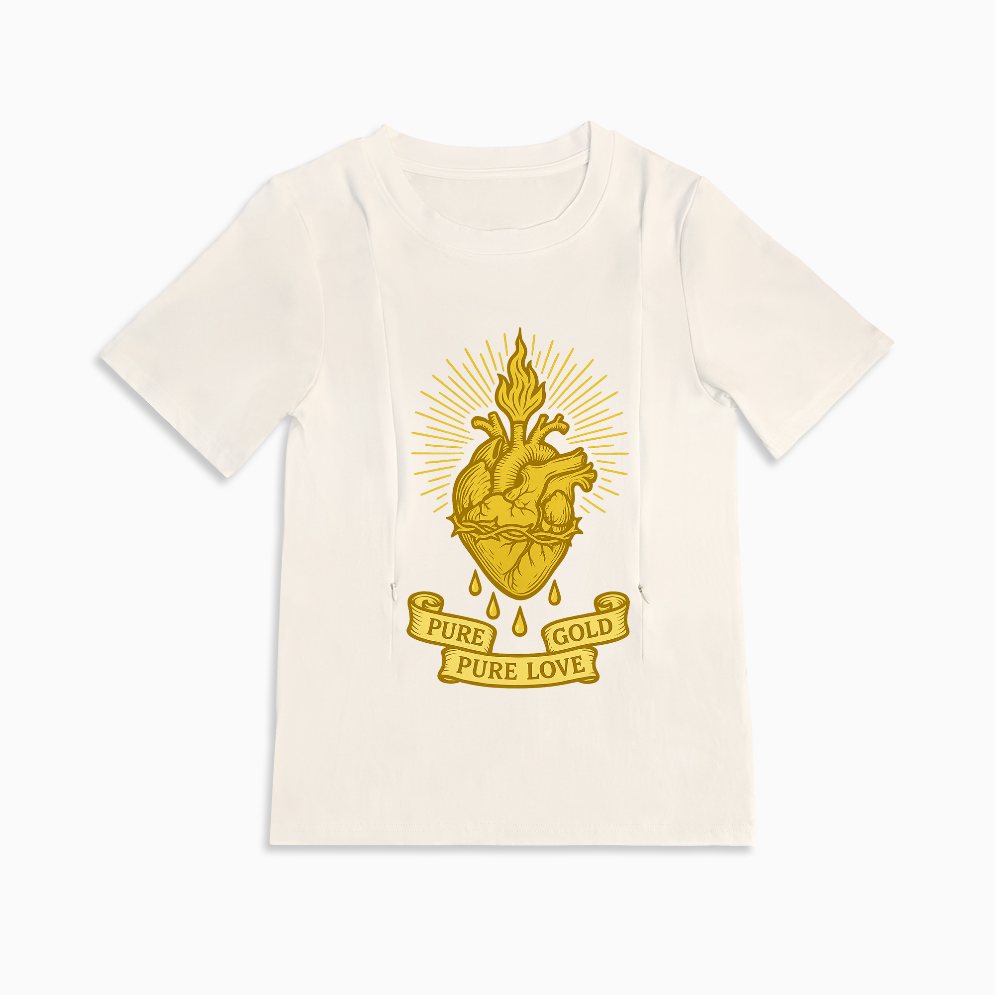 Breastfeeding with a Smile | Liquid Gold Inside Funny Zipper Tee