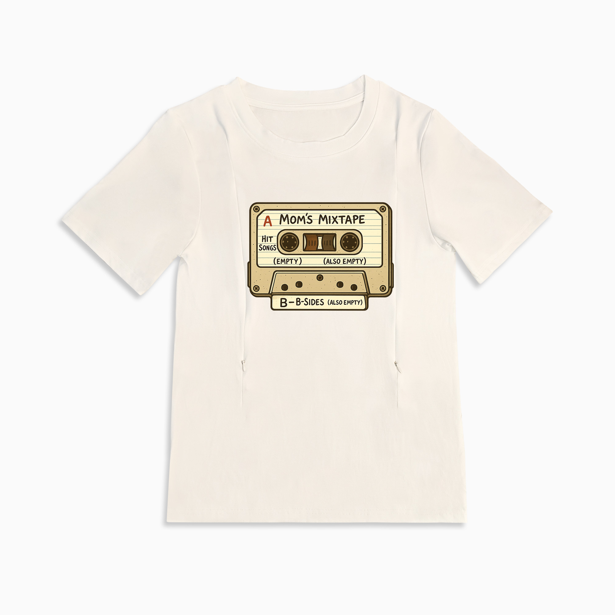 Soft Cotton Breastfeeding T-Shirt | Funny Slogan & Easy Access Zippers