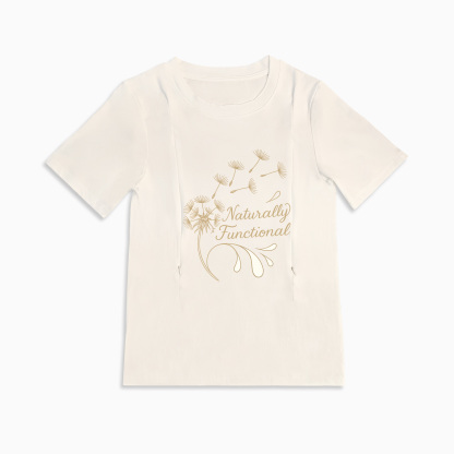 Totkeeps "Yes They're Real" Tee | Functional Zipper Nursing Top