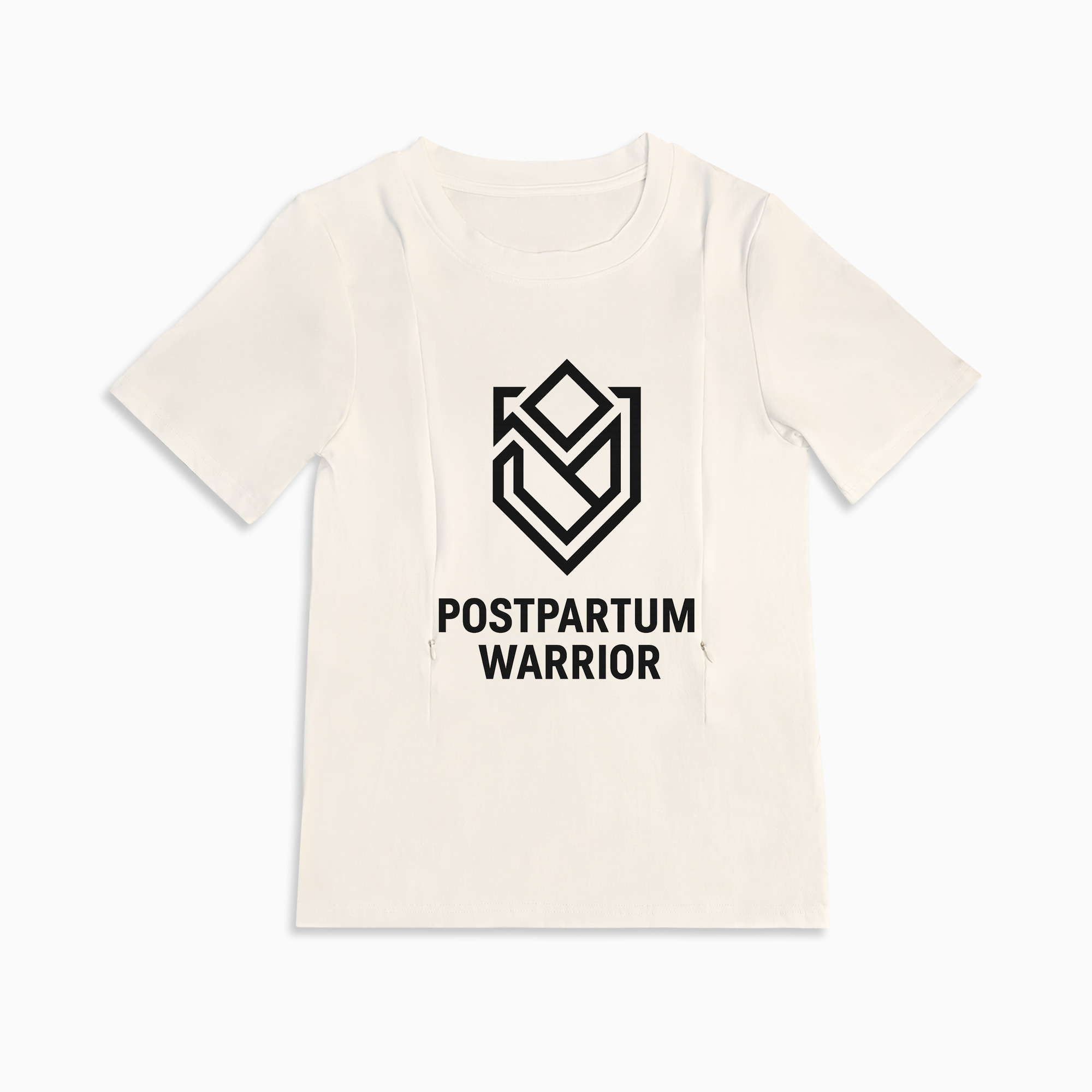 Baby Shower Gift for Mom | Postpartum Warrior Zipper Nursing Tee