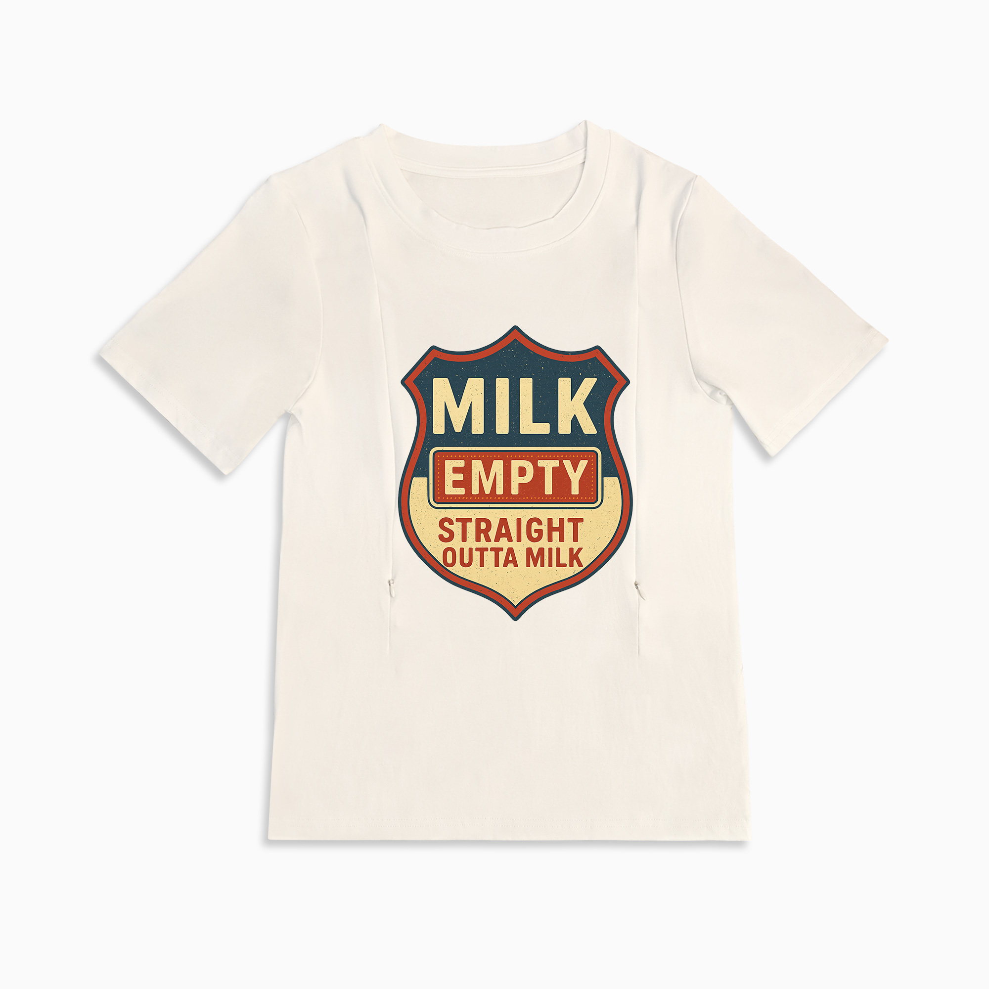 Comfy Cotton Nursing Shirt | "Straight Outta Milk" | For New Mothers