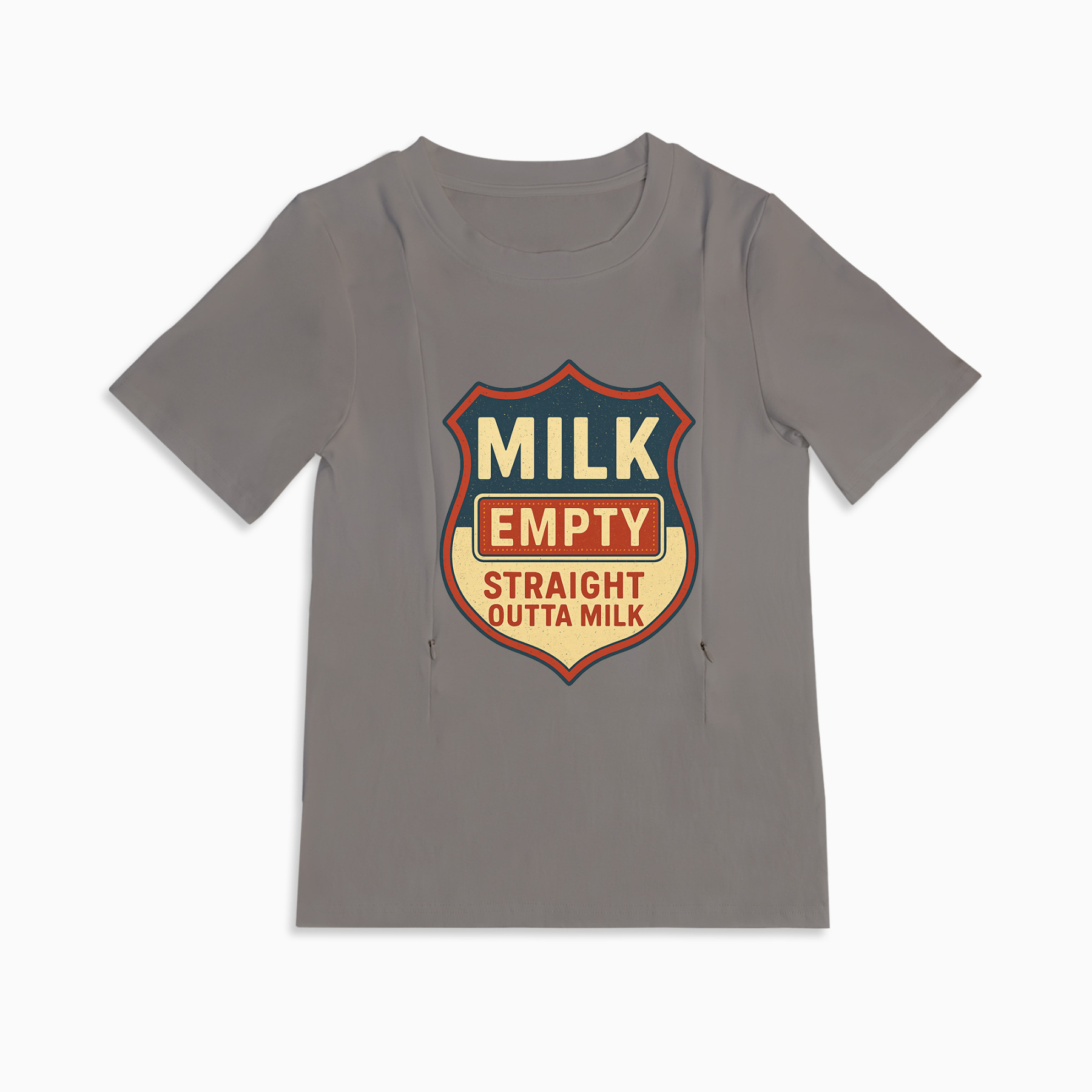 Comfy Cotton Nursing Shirt | "Straight Outta Milk" | For New Mothers