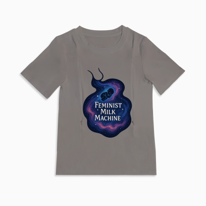 Breastfeeding Made Easy & Empowering | Feminist Milk Machine Zipper Tee