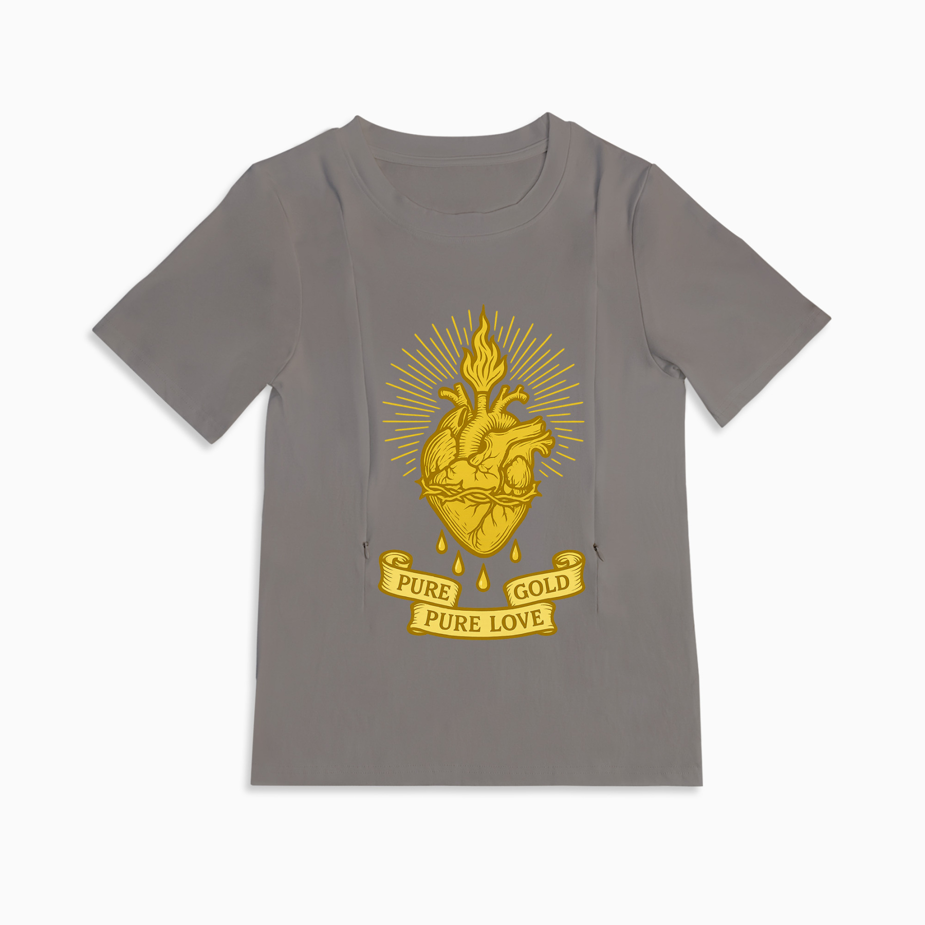 Breastfeeding with a Smile | Liquid Gold Inside Funny Zipper Tee