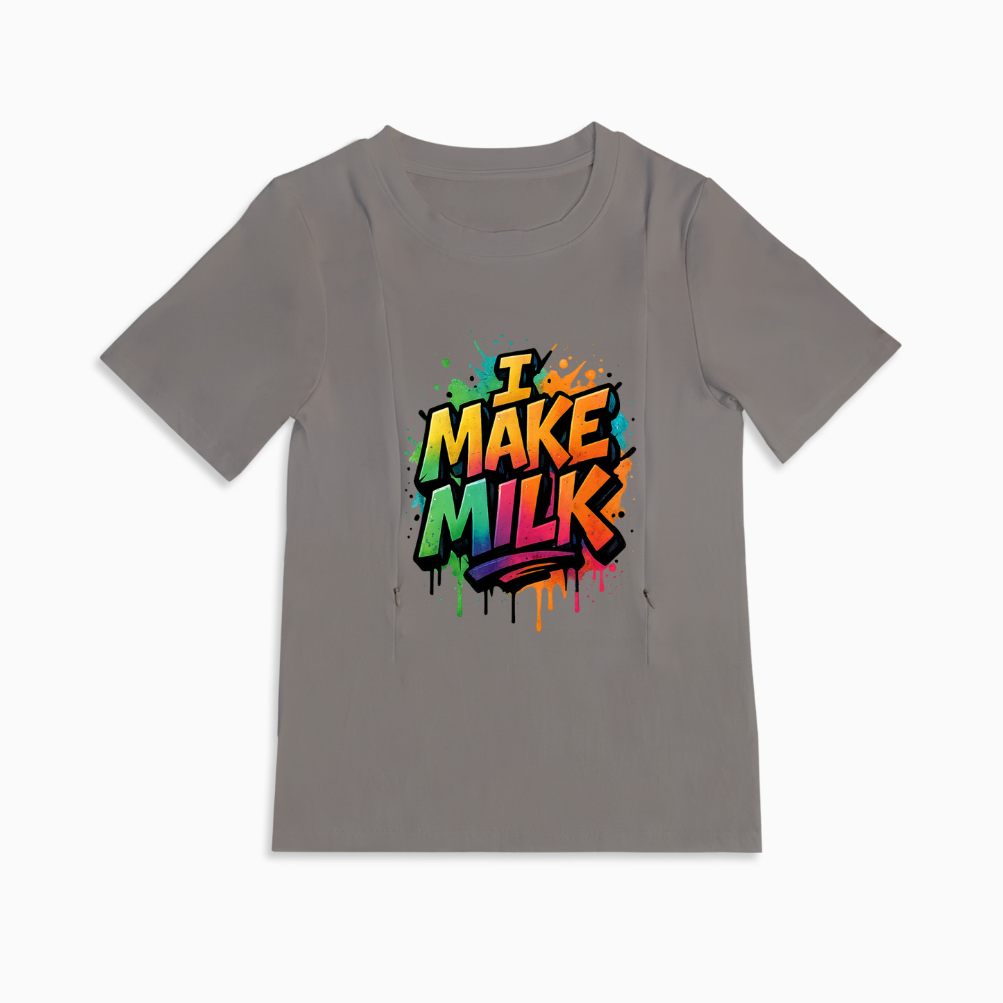 Totkeeps Funny Mom Shirt | Zipper Nursing Access | I Make Milk