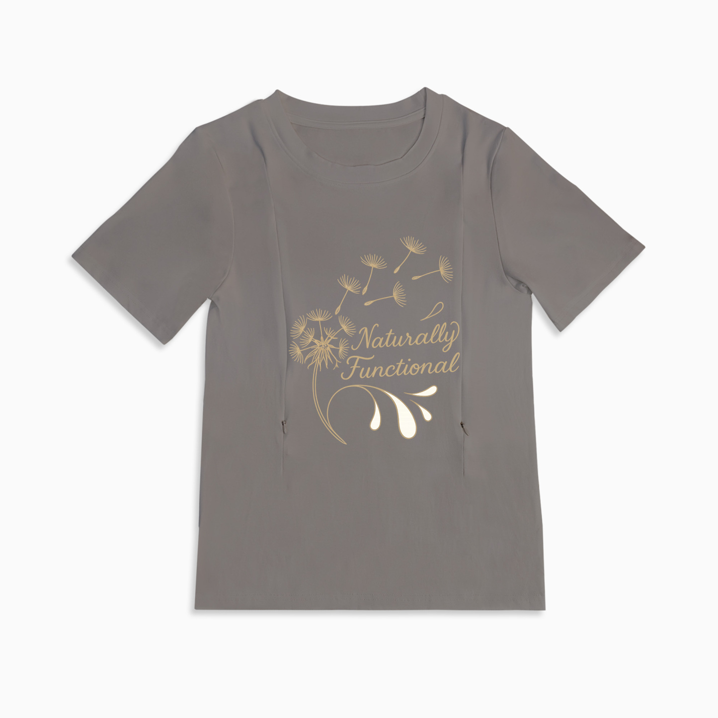 Totkeeps "Yes They're Real" Tee | Functional Zipper Nursing Top