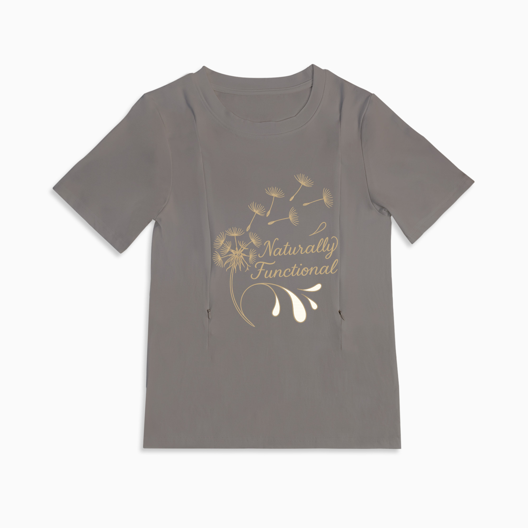 Totkeeps "Yes They're Real" Tee | Functional Zipper Nursing Top