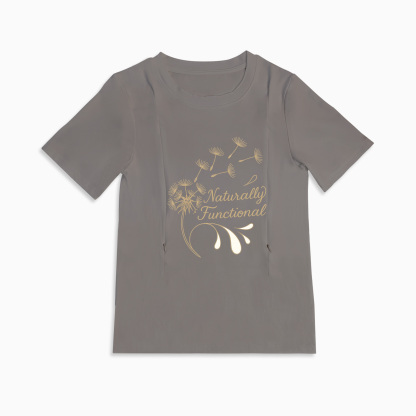 Totkeeps "Yes They're Real" Tee | Functional Zipper Nursing Top