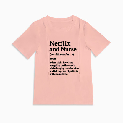 Comfy Cotton Nursing Shirt | "Netflix and Nurse" | For New Mothers
