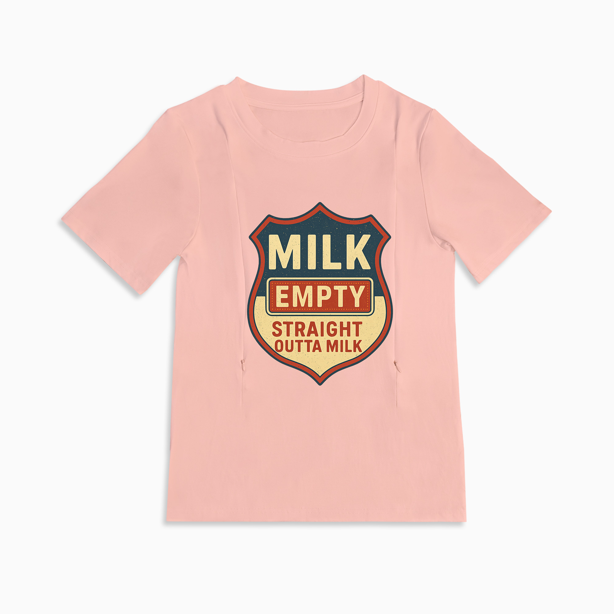 Comfy Cotton Nursing Shirt | "Straight Outta Milk" | For New Mothers