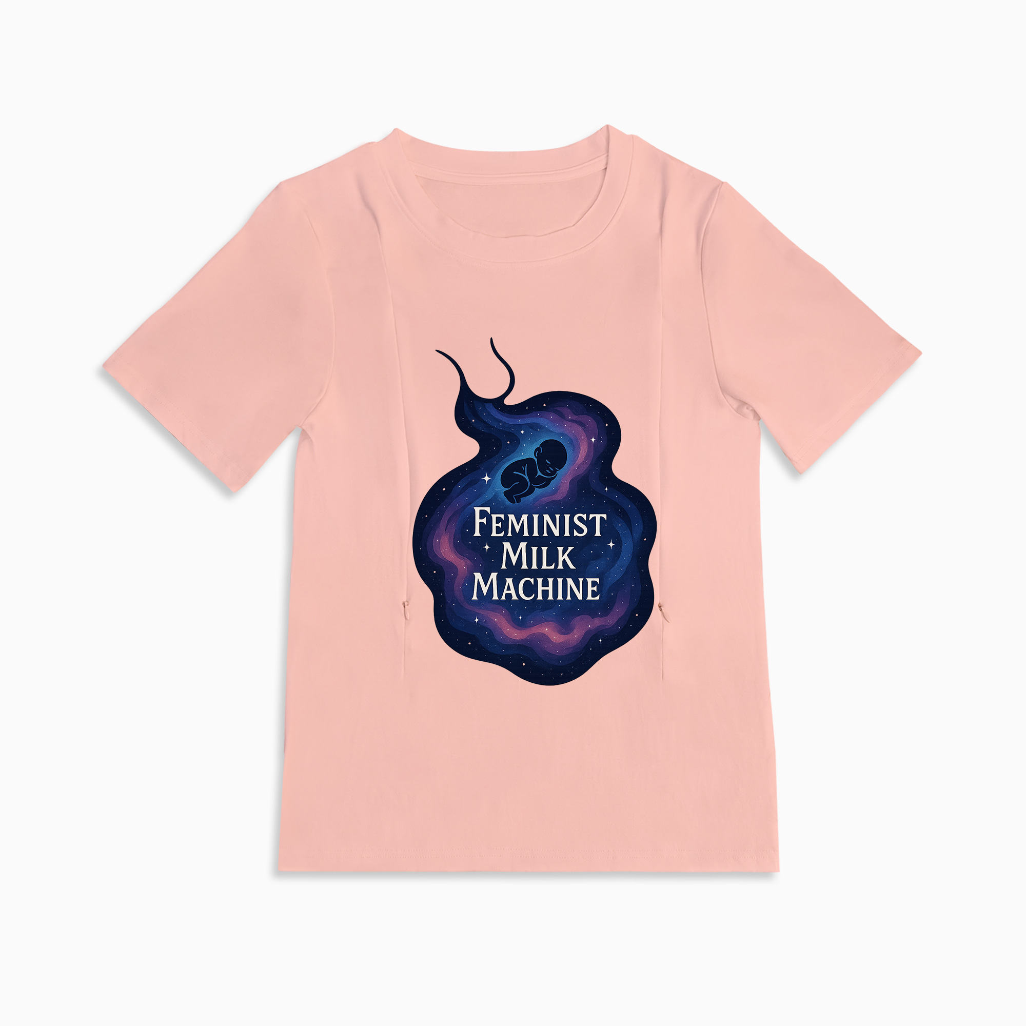 Breastfeeding Made Easy & Empowering | Feminist Milk Machine Zipper Tee