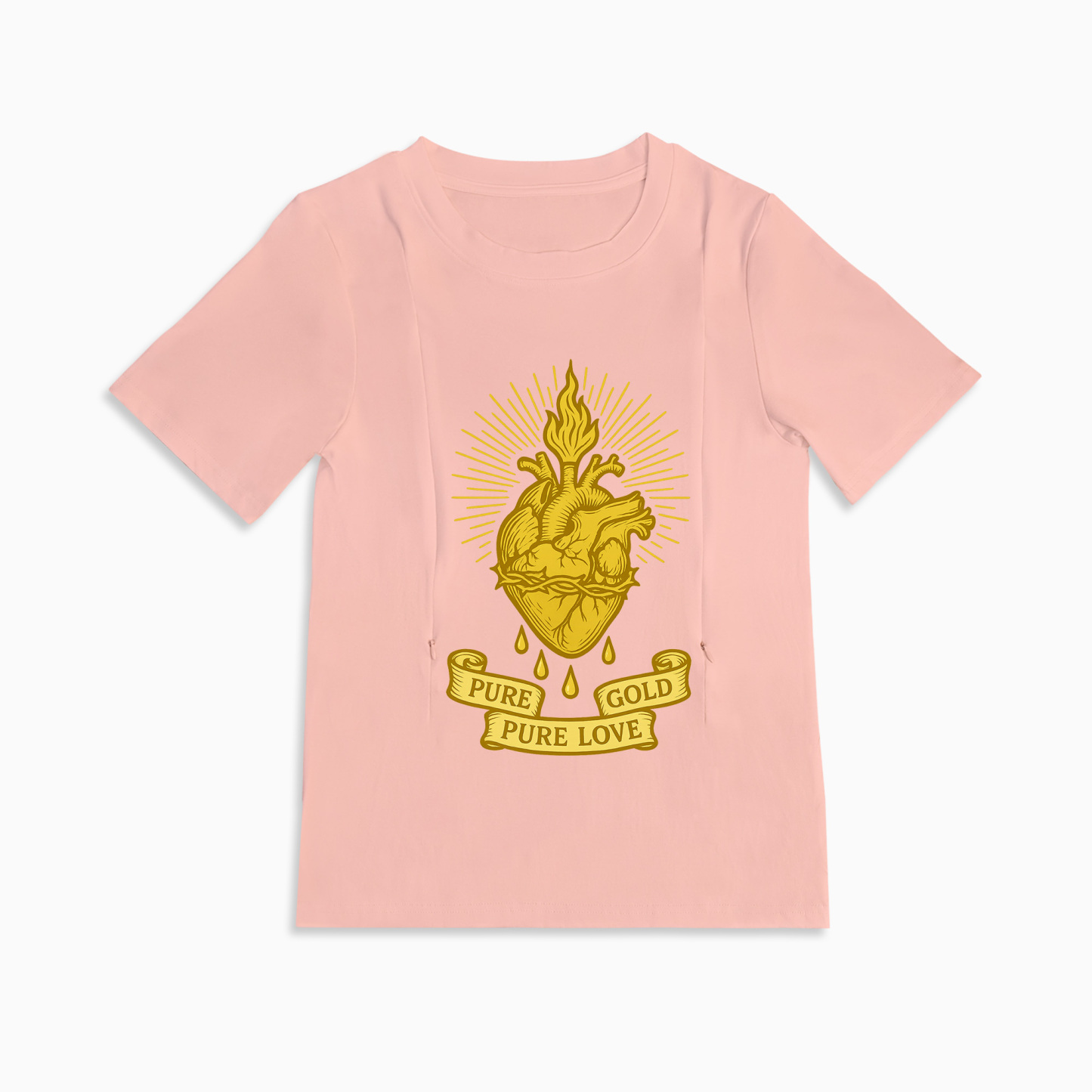 Breastfeeding with a Smile | Liquid Gold Inside Funny Zipper Tee