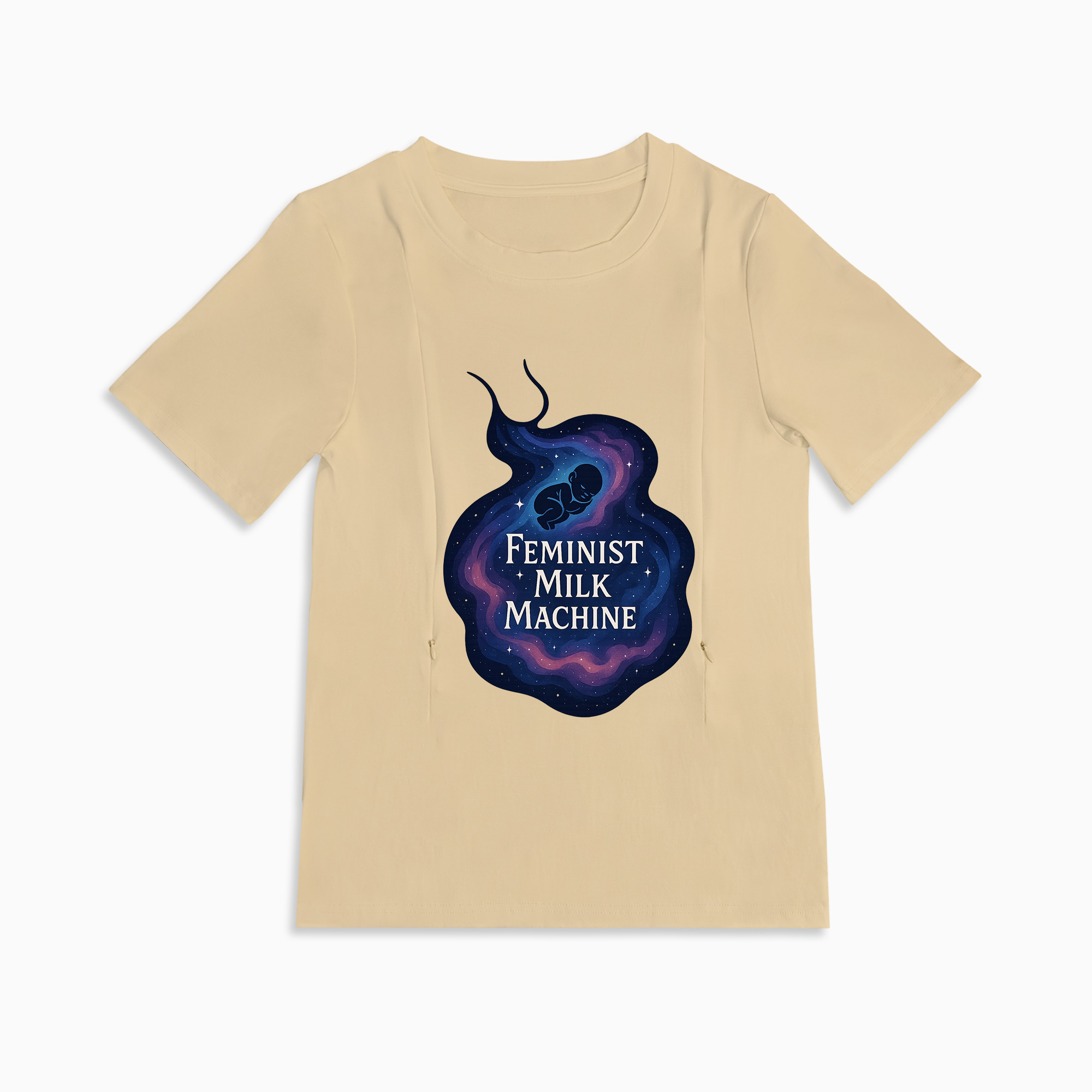 Breastfeeding Made Easy & Empowering | Feminist Milk Machine Zipper Tee
