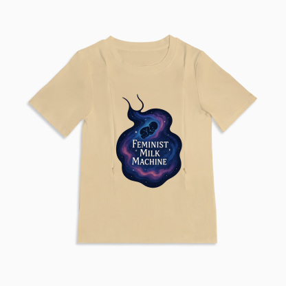 Breastfeeding Made Easy & Empowering | Feminist Milk Machine Zipper Tee