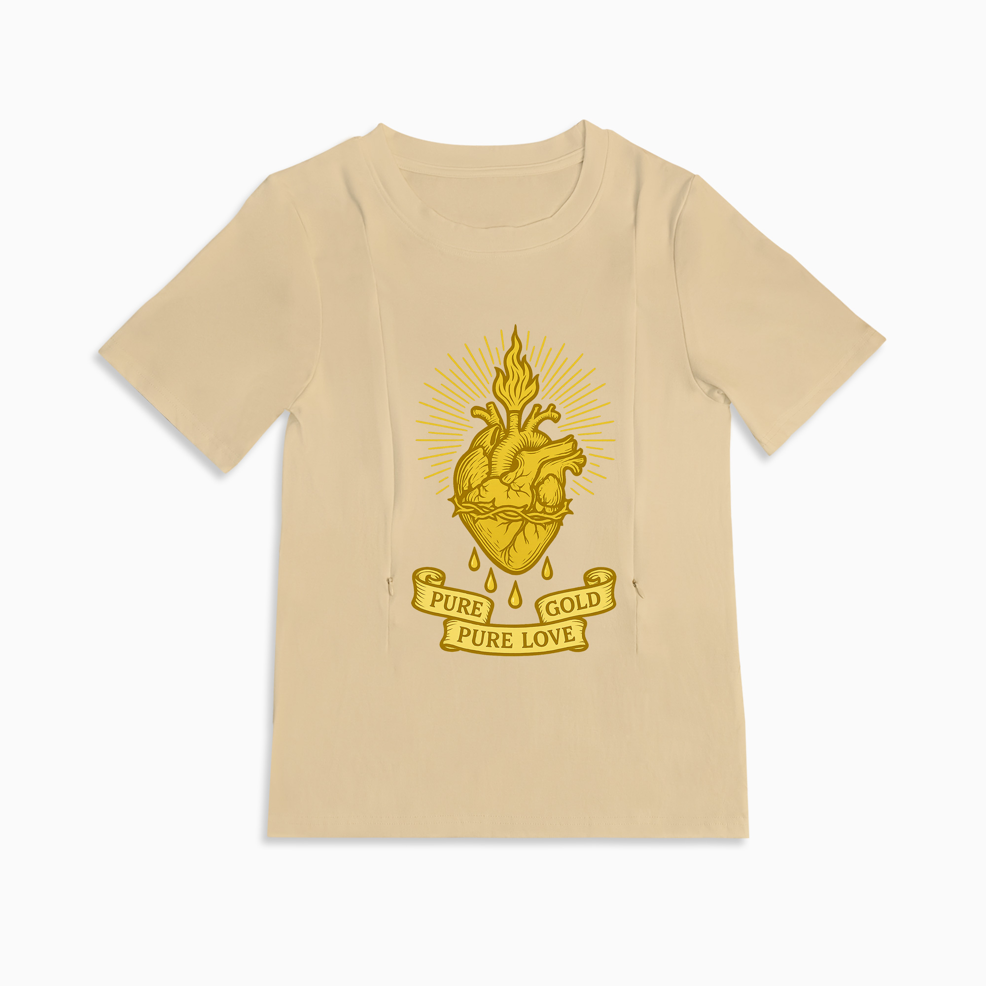 Breastfeeding with a Smile | Liquid Gold Inside Funny Zipper Tee