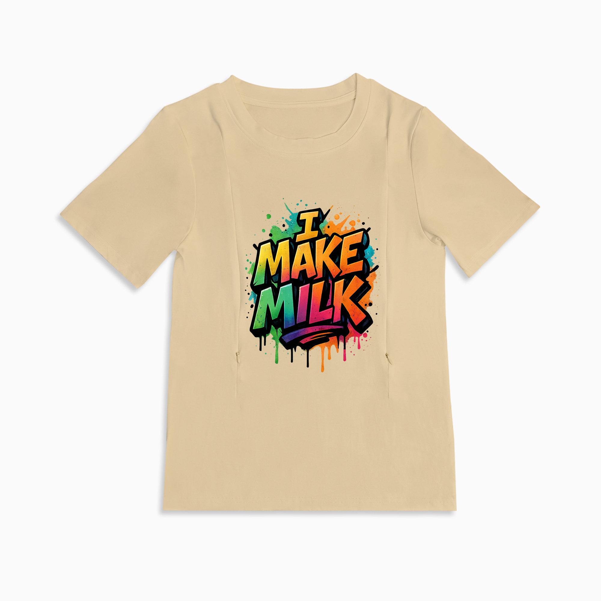 Totkeeps Funny Mom Shirt | Zipper Nursing Access | I Make Milk