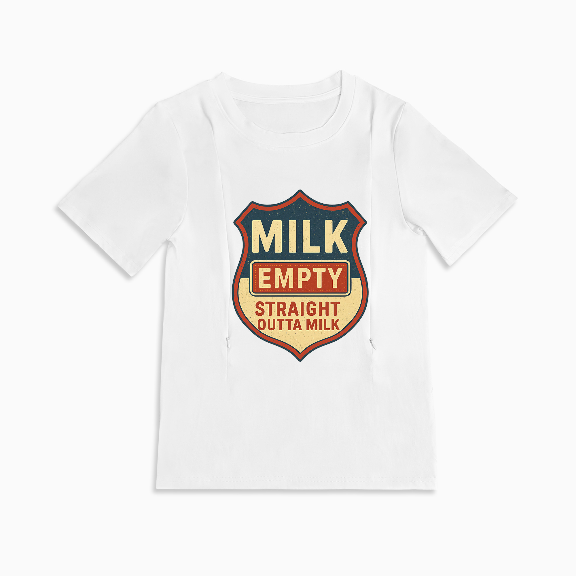 Comfy Cotton Nursing Shirt | "Straight Outta Milk" | For New Mothers