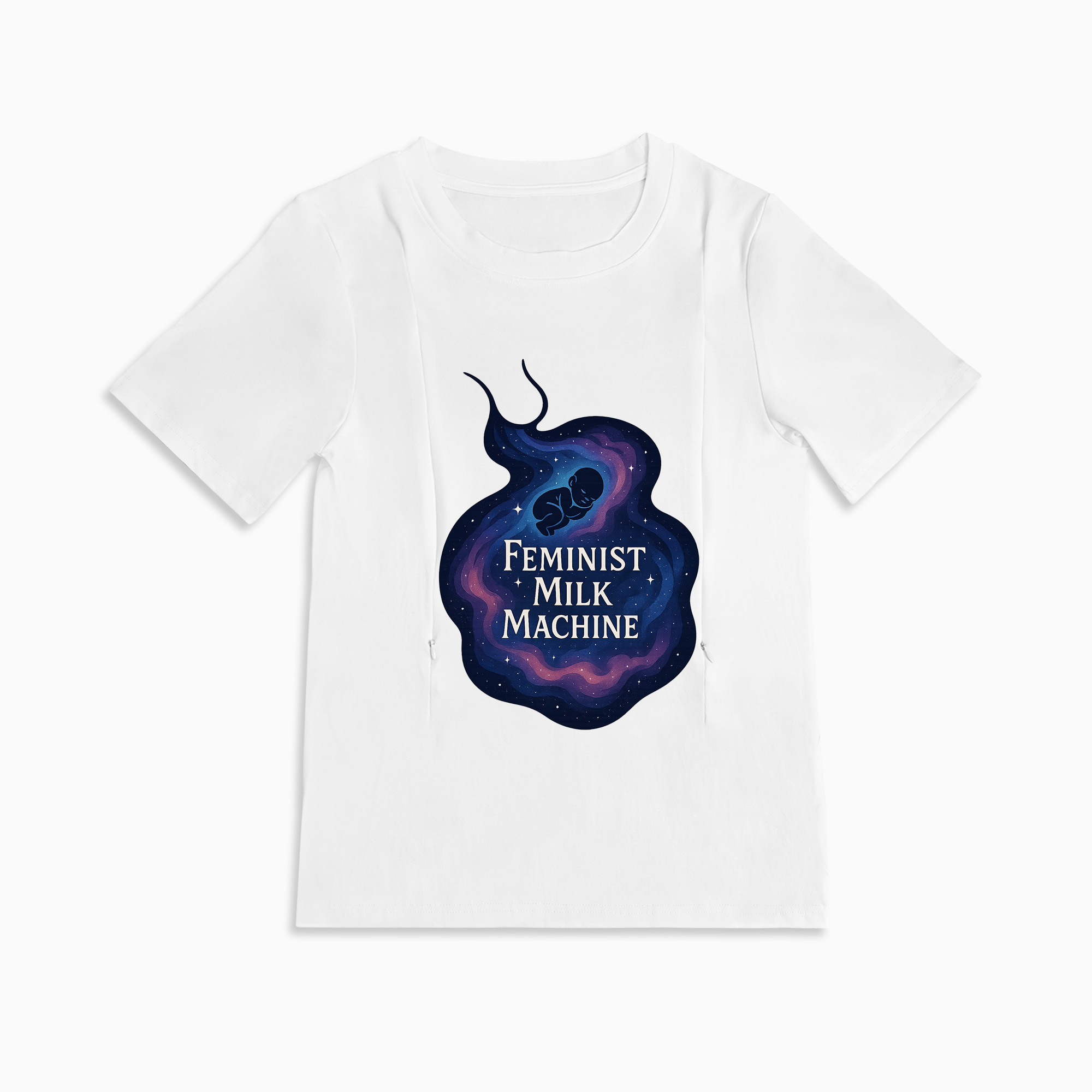 Breastfeeding Made Easy & Empowering | Feminist Milk Machine Zipper Tee