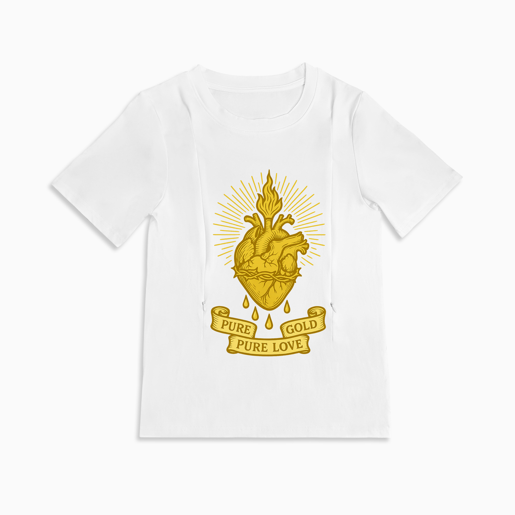 Breastfeeding with a Smile | Liquid Gold Inside Funny Zipper Tee