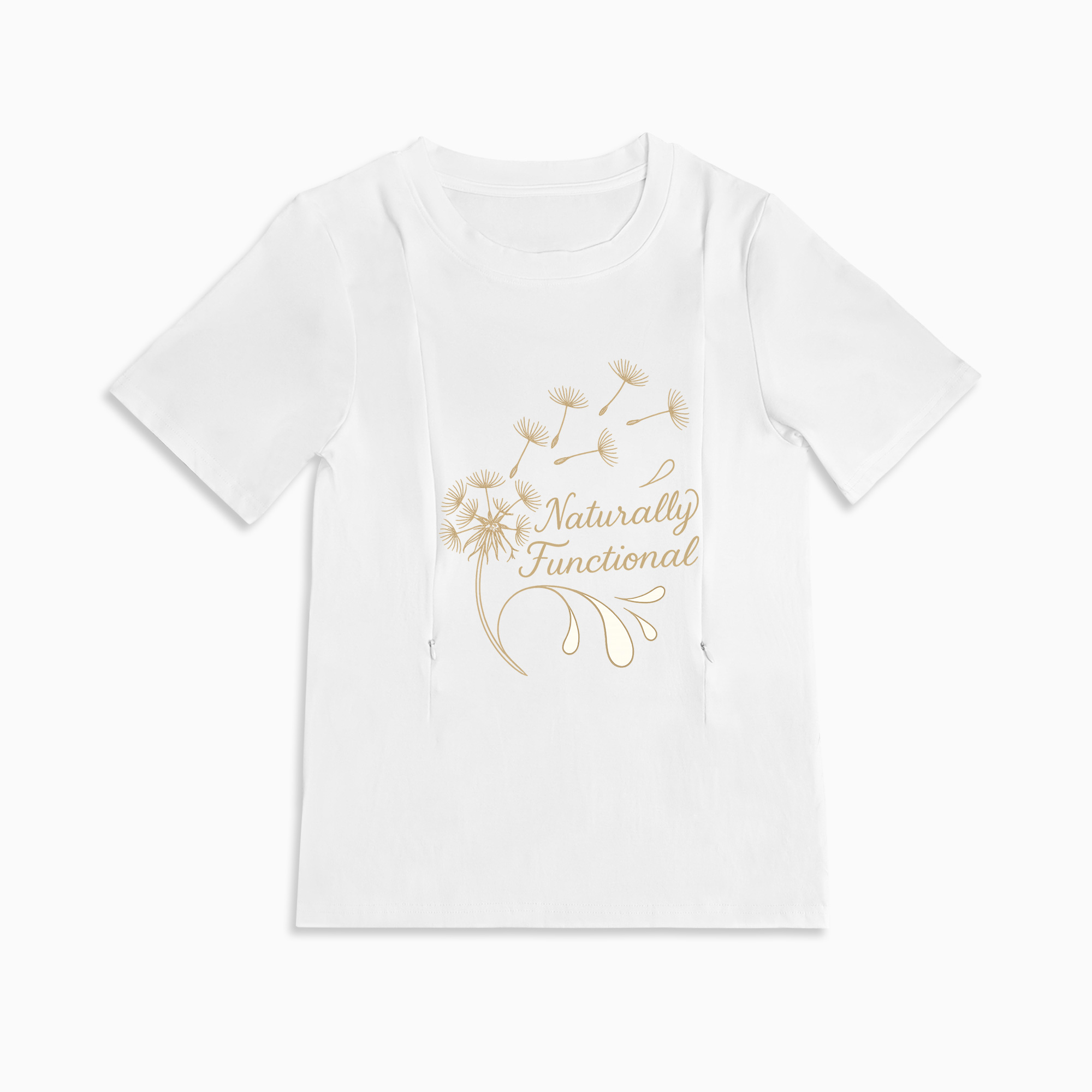 Totkeeps "Yes They're Real" Tee | Functional Zipper Nursing Top