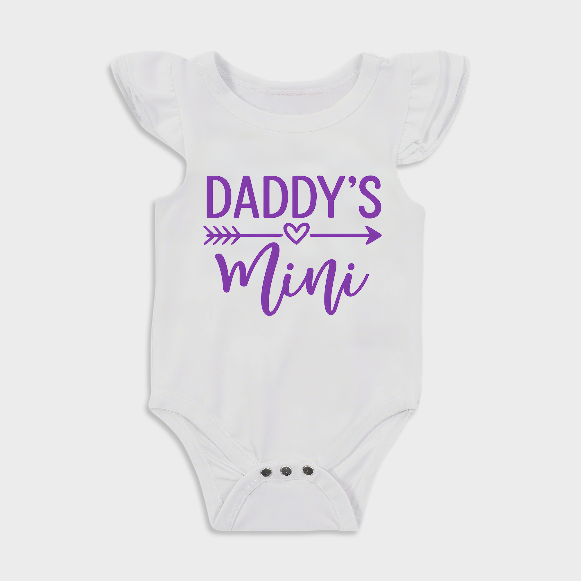 Daddy's Mini - Baby Girl Ruffle Sleeve bodysuits