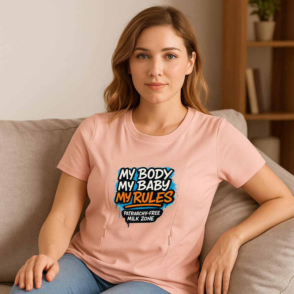 Easy Access Nursing Shirt | Patriarchy-Free Milk Zone | | brand