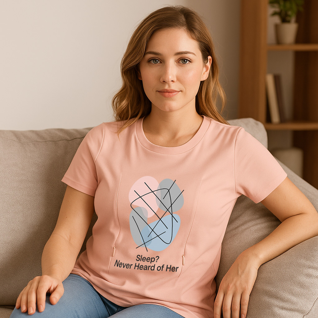 Totkeeps Nursing Wear | "Sleep? Never Heard of Her" T-S | brand