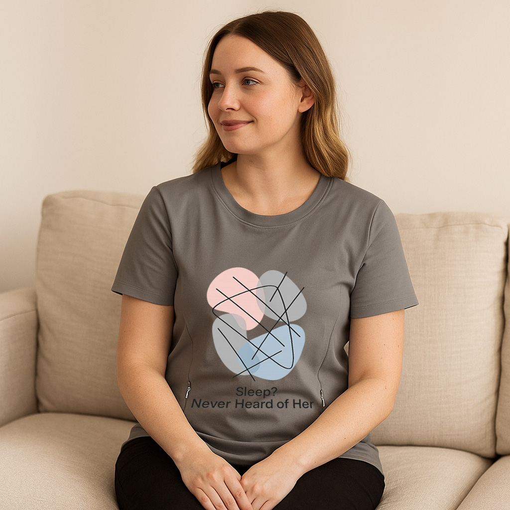 Totkeeps Nursing Wear | "Sleep? Never Heard of Her" T-S | brand
