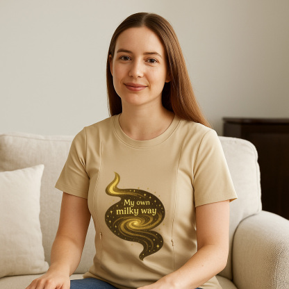 totkeeps Liquid Gold Cotton T-Shirt | Designed with Lov | brand