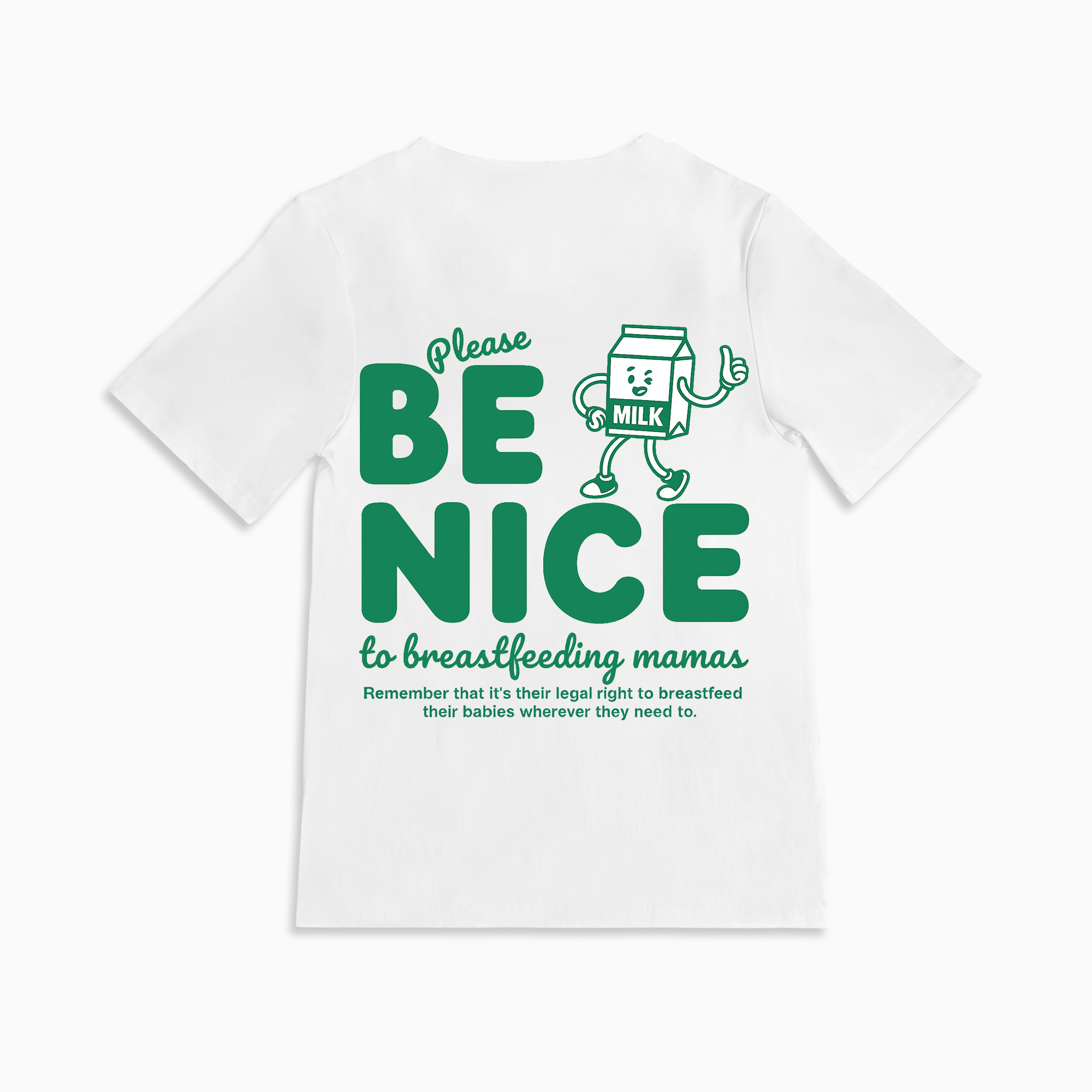 Mom Breastfeeding Nursing T-Shirt - BE NICE