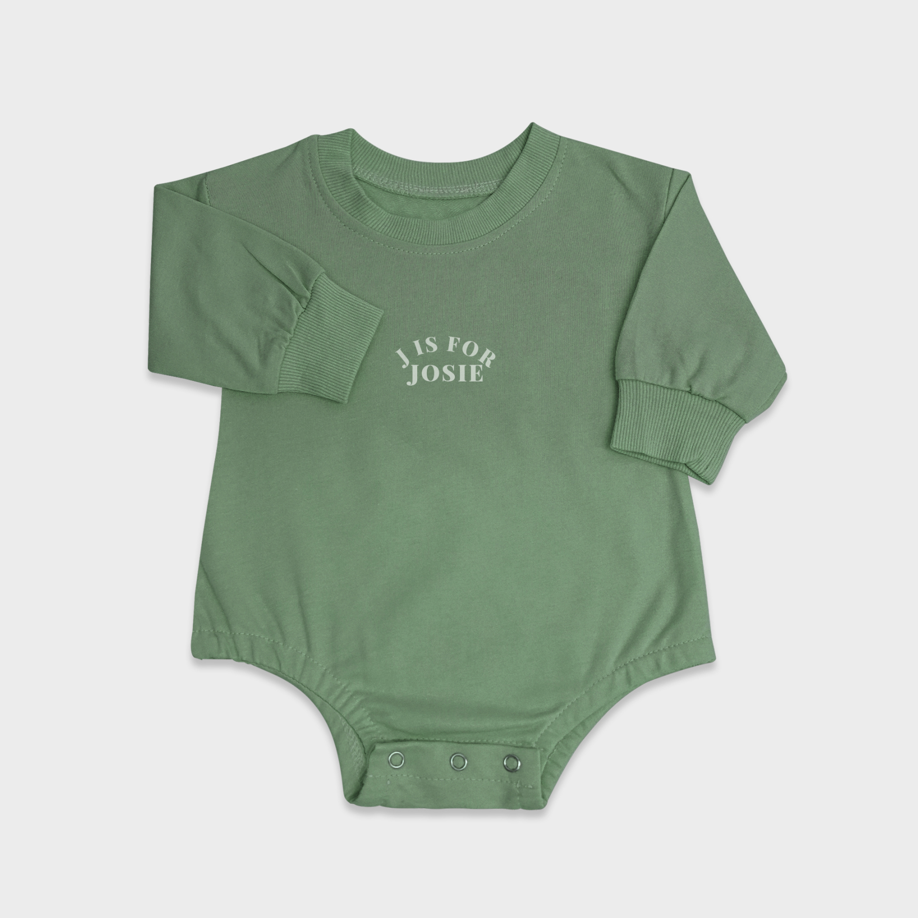 Personalized Pink My Name Graphic Sweatshirt Bubble Romper