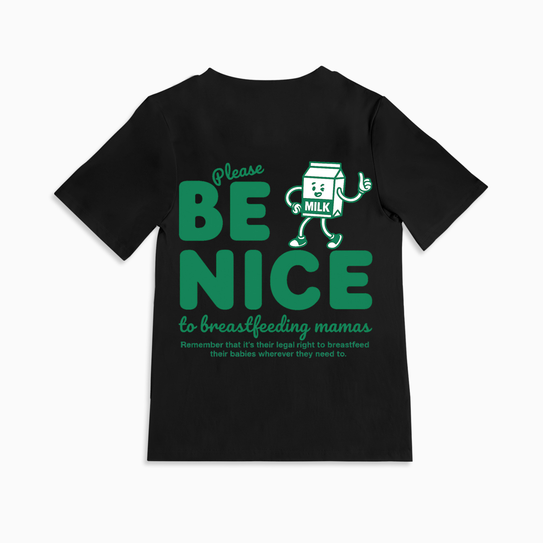 Mom Breastfeeding Nursing T-Shirt - BE NICE