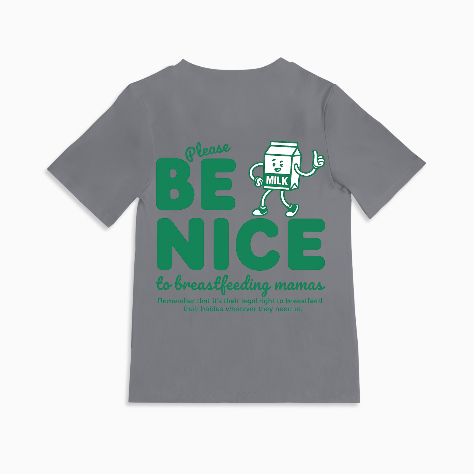 Mom Breastfeeding Nursing T-Shirt - BE NICE