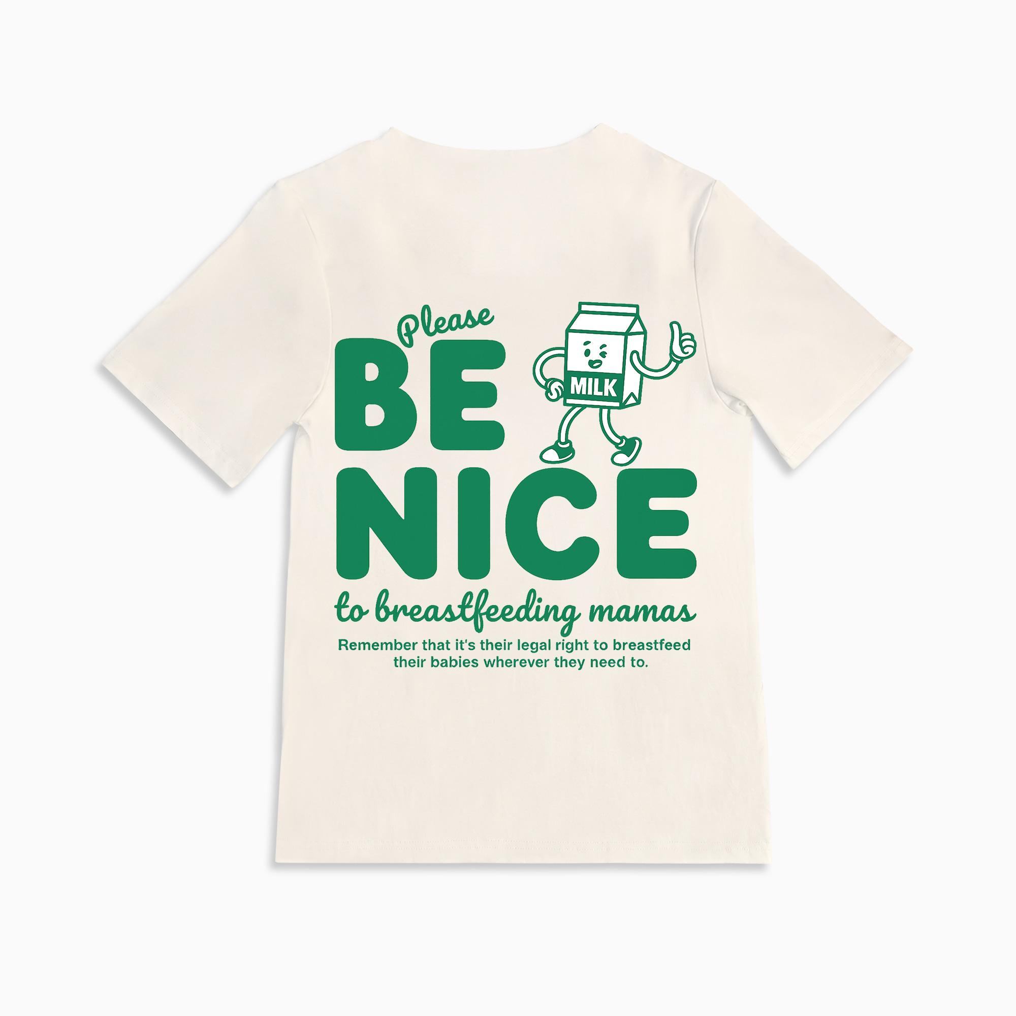 Mom Breastfeeding Nursing T-Shirt - BE NICE