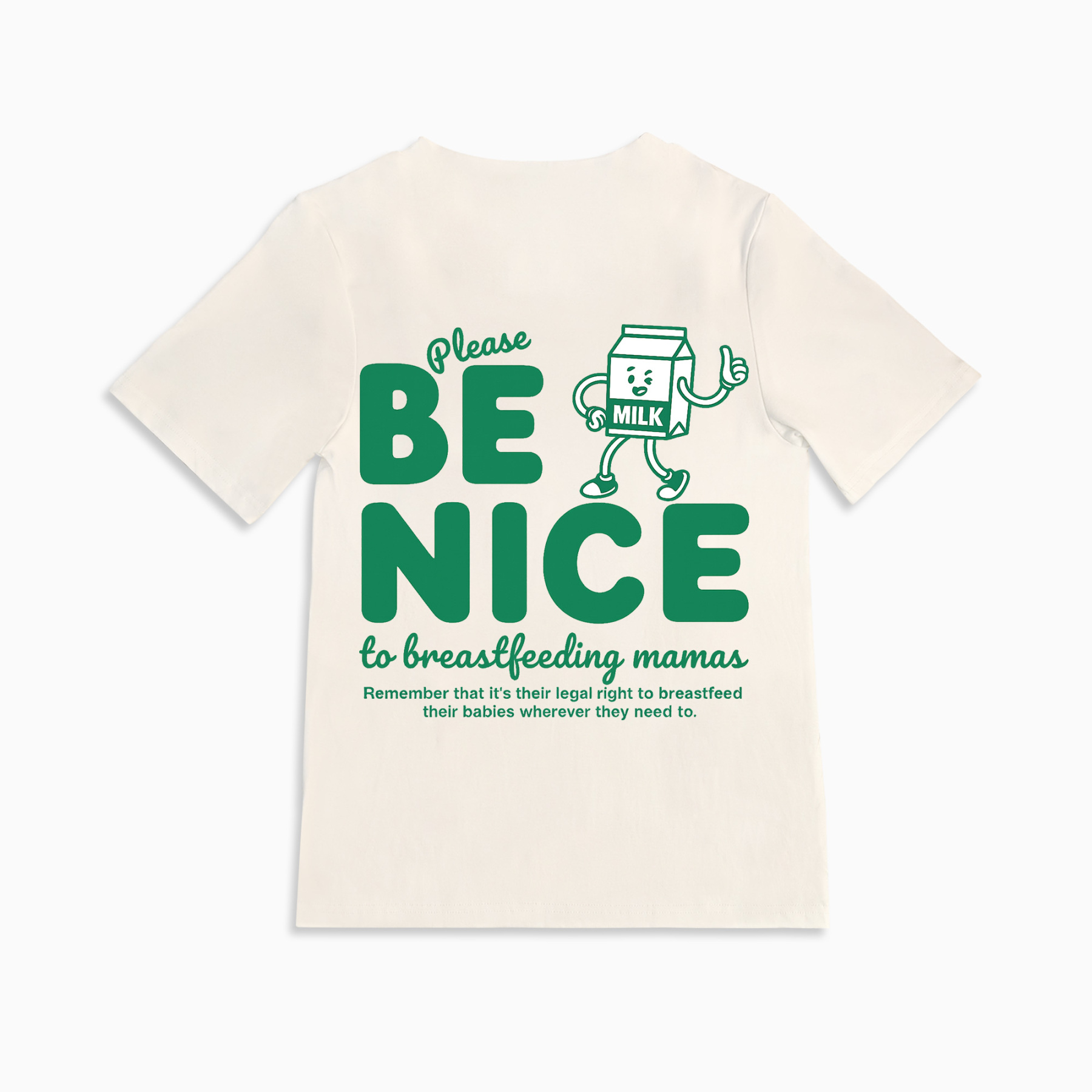 Mom Breastfeeding Nursing T-Shirt - BE NICE