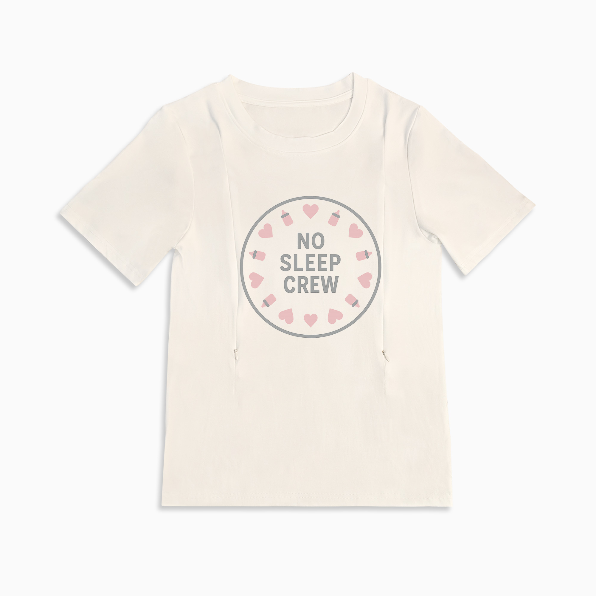 No Sleep Crew Nursing Top | Effortless Zipper Access | totkeeps