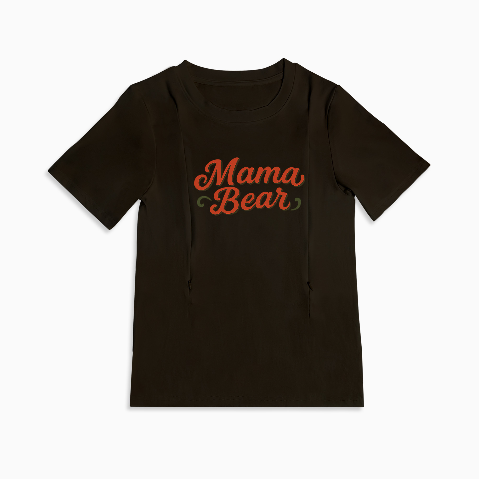 Stylish Mama Bear Nursing Tee | Hidden Zippers | Perfect Baby Shower Gift