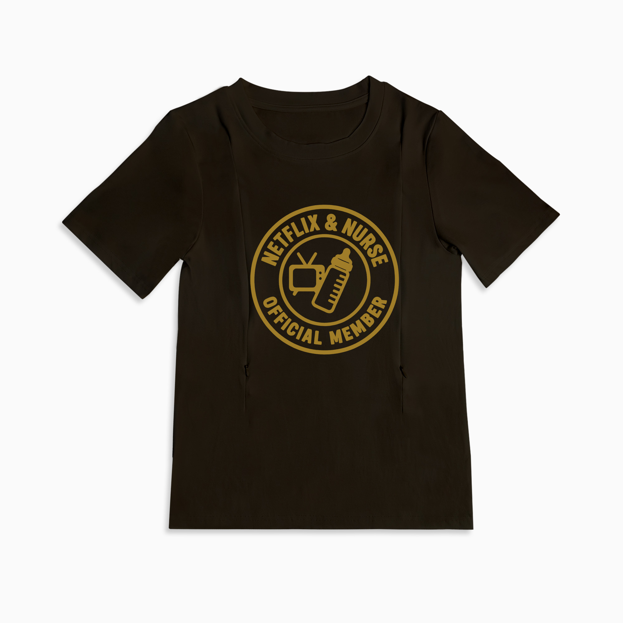 Breastfeeding Made Easy | Netflix and Nurse Zipper Access T-Shirt