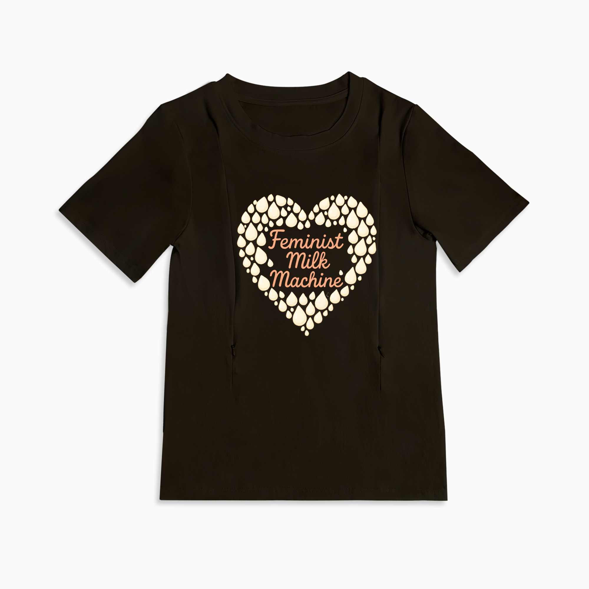 totkeeps Feminist Milk Machine Cotton T-Shirt | Designed for Breastfeeding