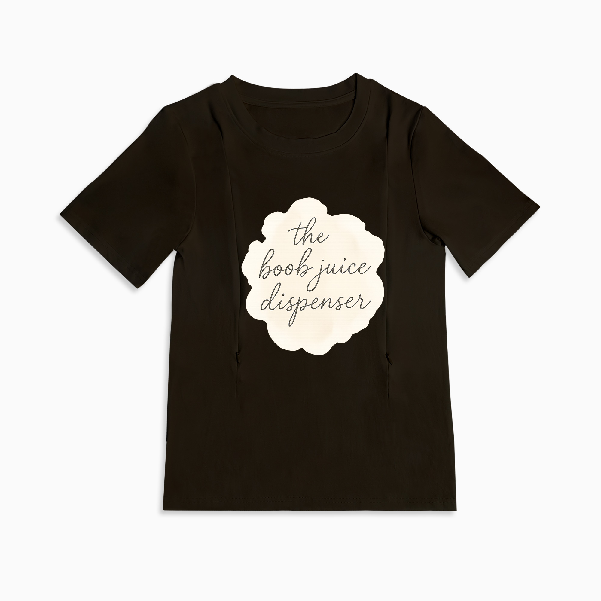 Cotton Breastfeeding Tee | Boob Juice Dispenser Slogan | Postpartum