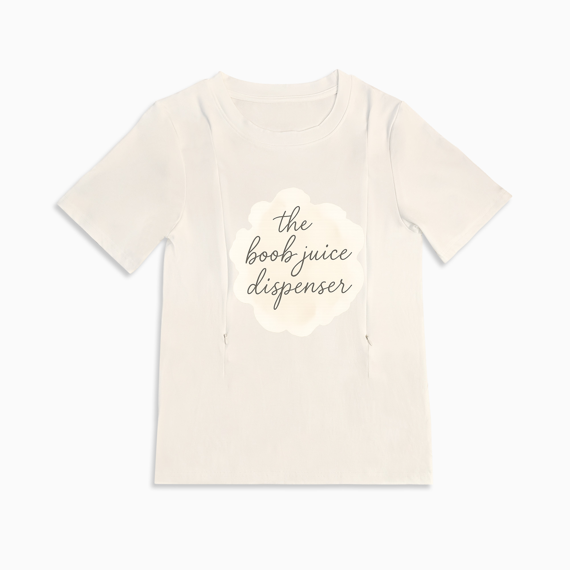 Cotton Breastfeeding Tee | Boob Juice Dispenser Slogan | Postpartum