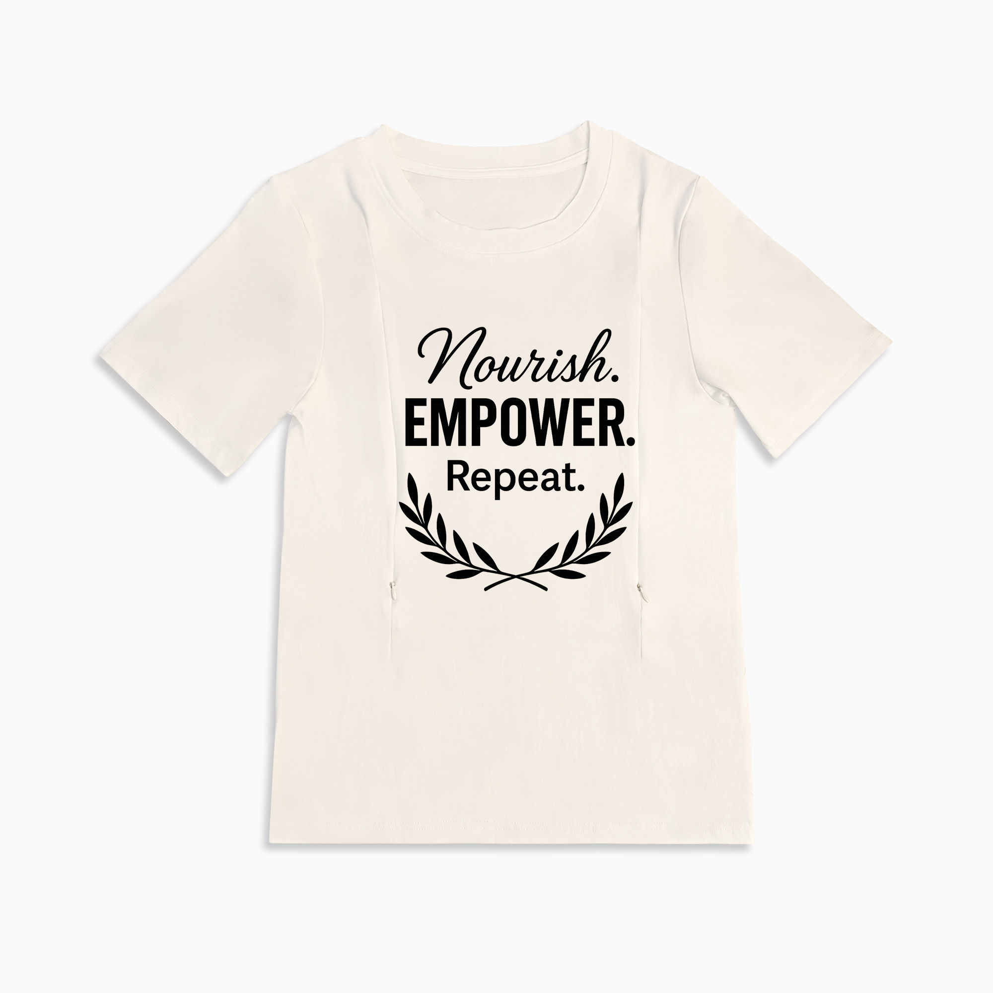 Soft Cotton Nursing Tee | Nourish Design | totkeeps Mama Wear