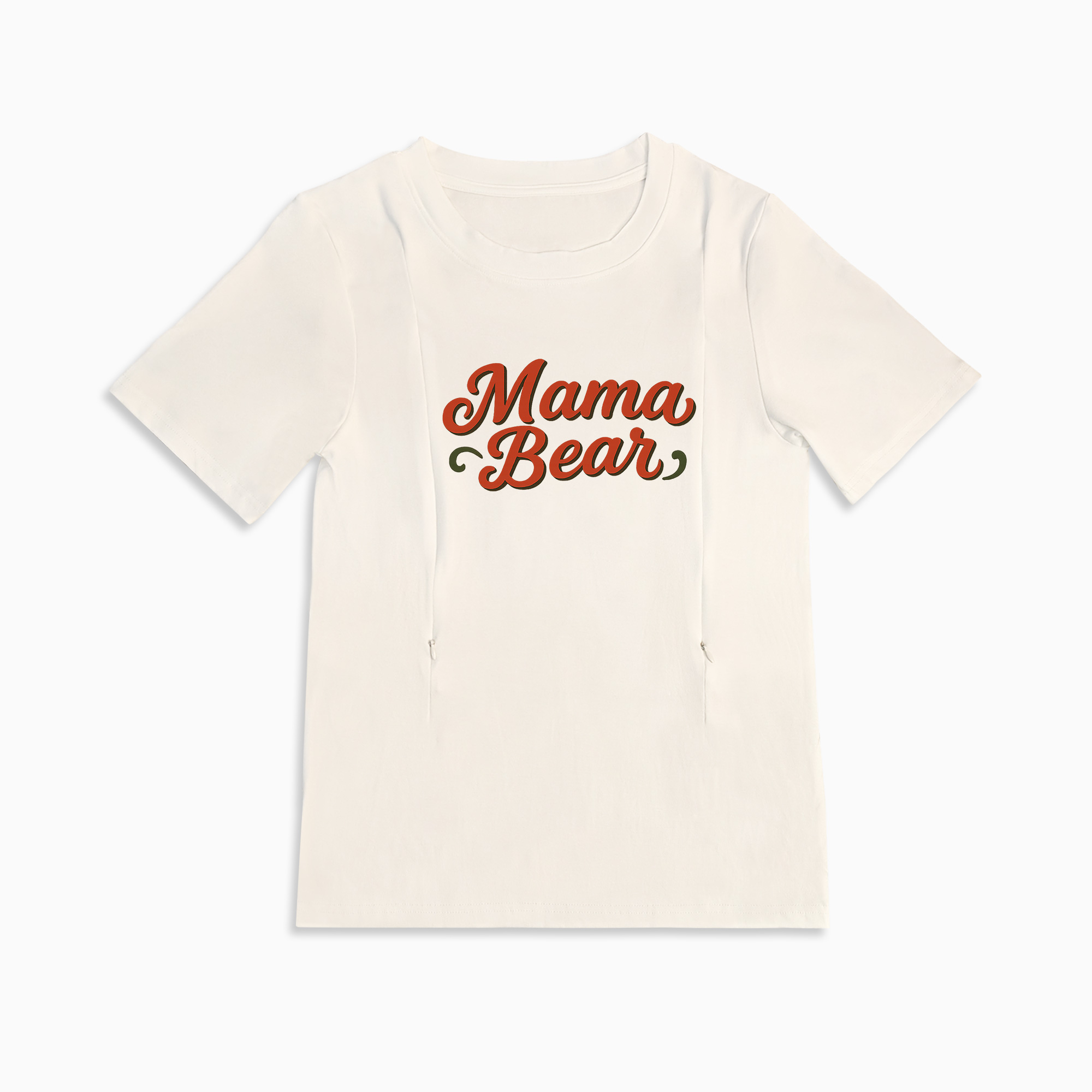 Stylish Mama Bear Nursing Tee | Hidden Zippers | Perfect Baby Shower Gift